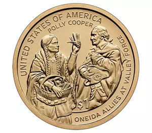 2026 1-dollar - D - Oneidas at Valley Forge reverse